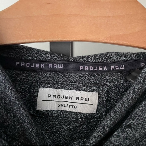 Projek Raw Hoodie Pullover Long Sleeve Shirt Tshirt With Hood Mens Size XXL - Picture 6 of 7
